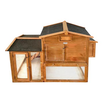 Lendo Online Poulailler Extérieur 151x69x92 cm Bois Marron, Animaux & Accessoires