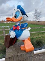 Beeld, Donald Duck met koffer - 50 cm - polyresin