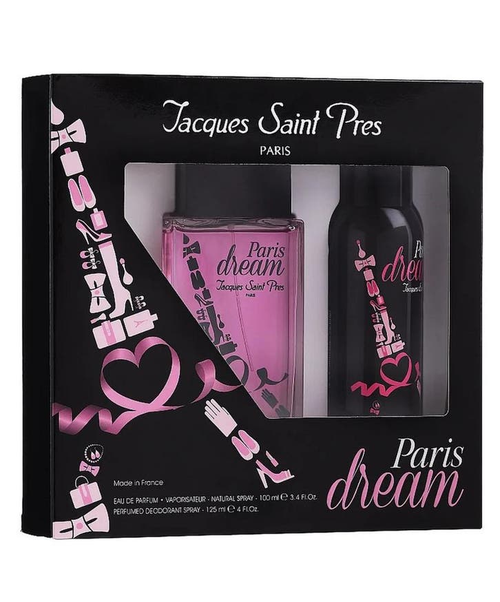 Jacques Saint Pres Giftset Paris Dream Eau de parfum + Deo, Handtassen en Accessoires, Uiterlijk | Parfum, Nieuw, Verzenden