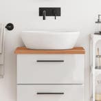vidaXL Wastafelblad 60x40x2,5 cm massief beukenhout, Huis en Inrichting, Keuken | Keukenelementen, Verzenden, Nieuw