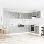 vidaXL Keuken Kast Kalmar Grijs Sonoma 80 x 46 x 81,5 cm, Verzenden, Nieuw
