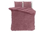 Rib Teddy Oud Roze - 140 x 200/220, Nieuw