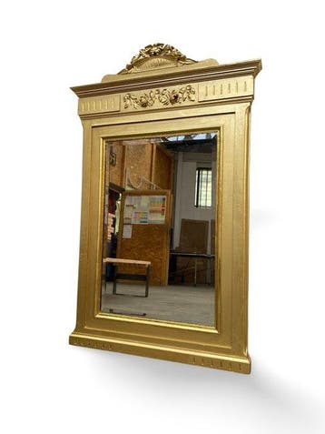 Spiegel - Hout - XIXe eeuw - Hoogte 140 cm