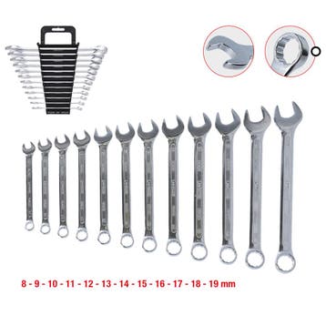 KS Tools Ring-Steeksleutelset 8-19mm 12-delig, Verzenden, Nieuw