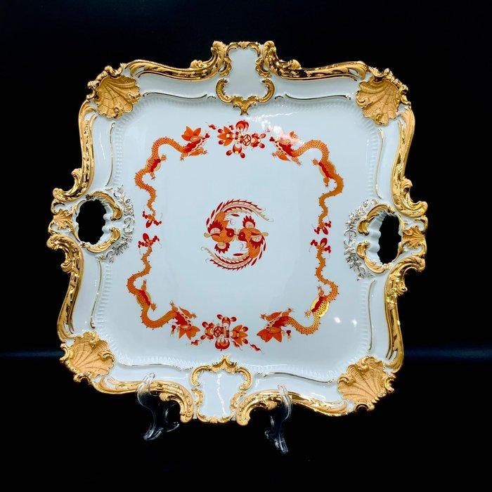 E.A.Leuteritz - Meissen - First Choice - Square Showpiece, Antiquités & Art, Antiquités | Meubles | Tables