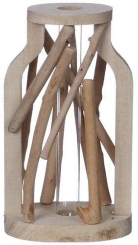 Decoratief Drijfhout met Reageerbuis L11 W8,5 H19,5 cm