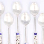 Theelepels & Taartvorken - Fourchette à gâteau (12) - Argent, Antiek en Kunst