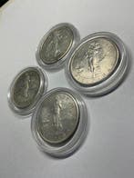 Filipijnen, VS-regering (1907-1908). Lotto di 4 Monete da 1