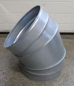 Afzuigkap bocht ø31,5cm, 45 graden, Nieuw in verpakking