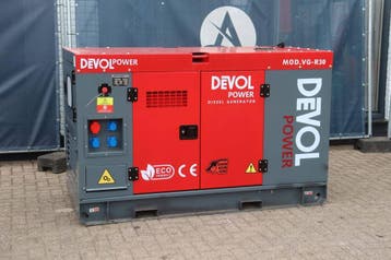 Veiling: Generator Devol Power VG-R30 37.5kVA Diesel 2026 Ni, Articles professionnels, Machines & Construction | Générateurs, Ophalen
