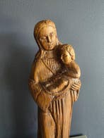 Beeld, Maria en Jezus - 30 cm - Hout