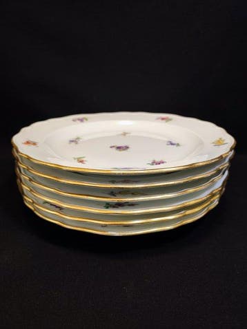 Meissen - Assiette (6) - Ø 21,8 cm 6er Set antike, Antiquités & Art