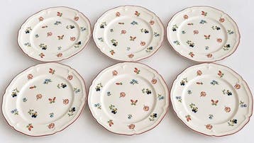 Villeroy & Boch - 6 Assiettes Entremet Dessert - Service de