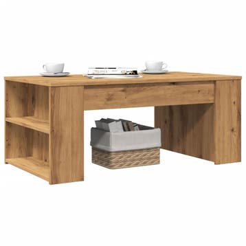 vidaXL Salontafel 102x55x42 cm bewerkt hout artisanaal, Verzenden, Nieuw