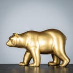 Figure - Goudkleurige beer - polystone