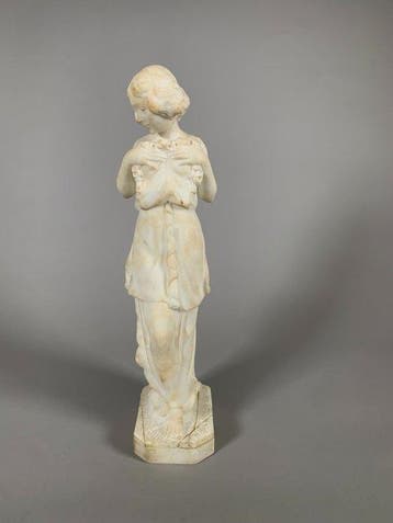 sculptuur, Sculpture en marbre fin XIXème siècle. - 50 cm -