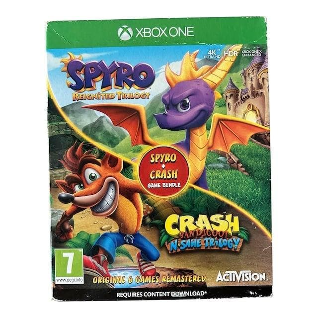 Spyro Reignited Trilogy + Crash Bandicoot N Sane Trilogy, Games en Spelcomputers, Games | Xbox One, Verzenden