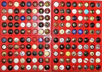 Collectie champagnecapsules - Grote partij champagnecapsules, Antiek en Kunst