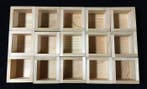 Japanese - Beeld, Set of 15 / Wooden Sake Cup Masu /