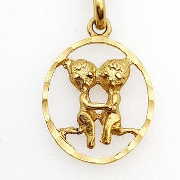 Ketting met hanger - 18 karaat Geel goud