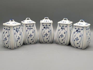 Porzellan Manufaktur – Gewürz-Vorratsdosen-Set – Porzellan