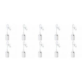 Set van 10 Verhuisfittingen - E27 Fitting/Houder Wit met 15c, Maison & Meubles, Lampes | Autre, Envoi