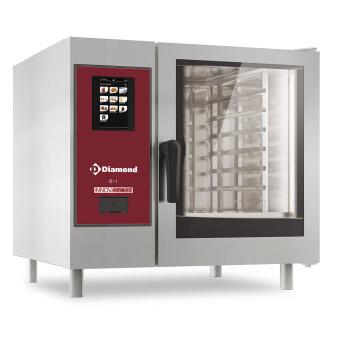 Combi-steamer | Gas | 6x GN 1/1 | Cleaning | Stoom +, Articles professionnels, Horeca | Équipement de cuisine, Envoi