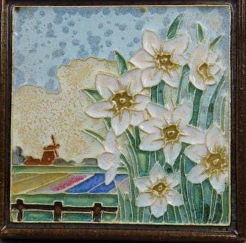 Tegel - Hollands landschap - De Porceleyne Fles, Delft -