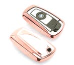 COQUE BOITIER POUR CLÉ BMW CARRÉ COULEUR OR ROSE, Autos : Pièces & Accessoires, Verzenden