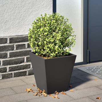 vidaXL Plantenbak 30x30x30 cm staal zwart, Tuin en Terras, Verzenden, Nieuw