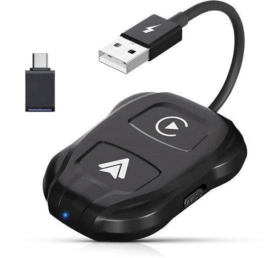 2dekans | CarMe Luxe 2-in-1 Autodongle - Draadloos CarPlay &, Auto diversen, Auto-accessoires, Ophalen of Verzenden