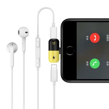 iPhone Lightning Oplader + Headphone Audio Splitter Adapter, Verzenden, Nieuw