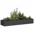 vidaXL Plantenbak 280x80x40 cm staal zwart, Verzenden, Nieuw