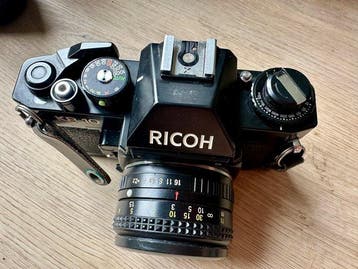 Ricoh KR-10 + lenzen + acc. | 120 / medium formaat camera, Nieuw