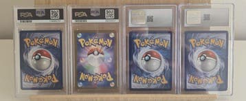 Pokémon - 4 Graded card - Zapdos, Squirtle, Rockets Zapdos