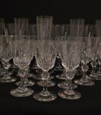Drinkservies (24) - Style Napoléon III - geslepen kristal -