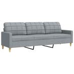 Lichtgrijs 210cm bank | Tweede Kansje | OP = OP, Verzenden, 75 tot 100 cm, Rechte bank, Stof