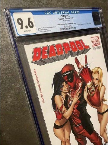 Deadpool 10 - J. Scott Campbell: Deadpool #10 SIGE #3 CGC