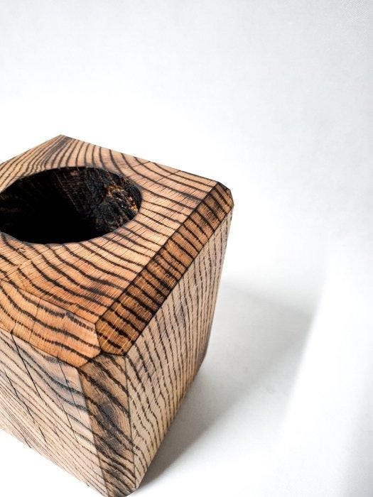 Kandelaar - Hout, Antiek en Kunst, Kunst | Designobjecten