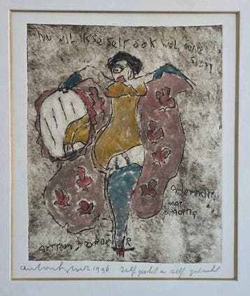 Anton Heyboer (1924-2005) - Can Can Danseres
