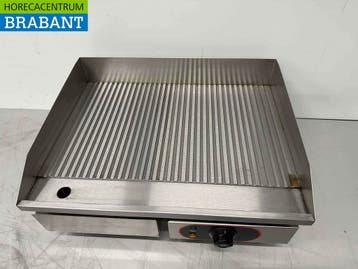 HCB RVS Grillplaat Bakplaat Geribbeld 55 cm 230V Horeca, Zakelijke goederen, Ophalen of Verzenden, Nieuw in verpakking