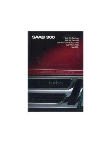 1989 SAAB 900 PROGRAMMA BROCHURE NEDERLANDS