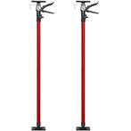 tectake 2 plafondsteunen 115 tot 290 cm - rood, Doe-het-zelf en Bouw, Verzenden, Nieuw