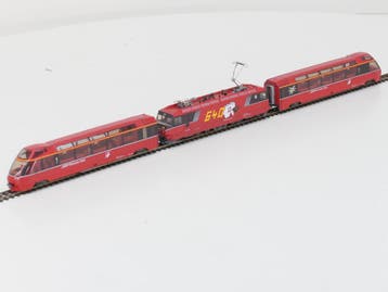 Schaal H0m Bemo 7259 100 Bernina panorama express ontwerp..., Hobby en Vrije tijd, Modeltreinen | H0, Ophalen of Verzenden, Zo goed als nieuw