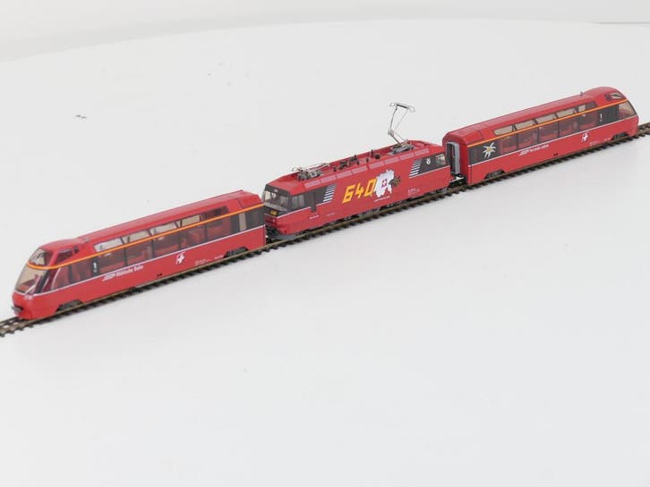 Schaal H0m Bemo 7259 100 Bernina panorama express ontwerp..., Hobby & Loisirs créatifs, Trains miniatures | HO, Enlèvement ou Envoi