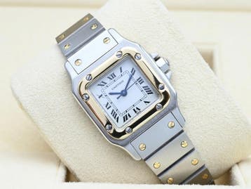 Cartier Santos Ref. 0902 Year 1990s (Box), Overige merken, Polshorloge, Ophalen of Verzenden, Zo goed als nieuw
