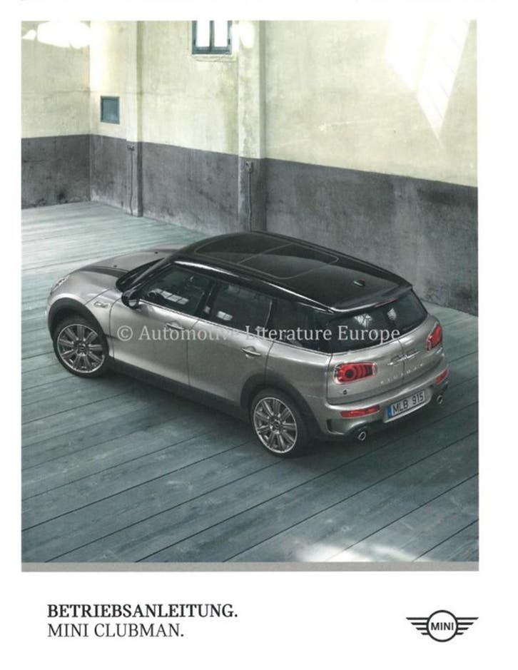 2018 MINI CLUBMAN INSTRUCTIEBOEKJE DUITS, Autos : Divers, Modes d'emploi & Notices d'utilisation