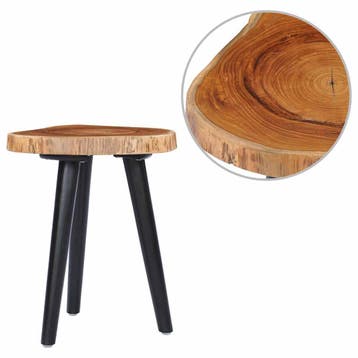 vidaXL Salontafel 40x45 cm massief teakhout, Verzenden
