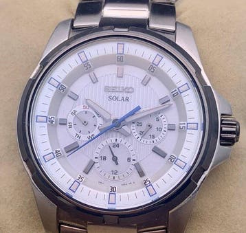 Seiko - Solar Chronograph - Zonder minimumprijs - Mens