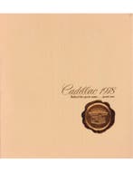 1978 CADILLAC PROGRAMMA BROCHURE ENGELS (USA), Nieuw